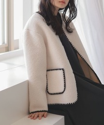 ハンドステッチライトボアジャケット