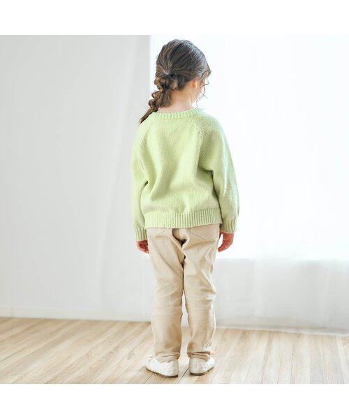 apres les cours（アプレレクール）の「【3WAYアイテム】WEB限定 3way衿付きセーター（ニット/セーター・キッズ・ベージュ/ライム/イエロー/サーモンピンク・110/120/130/140/90/100/80）」の8枚目の写真
