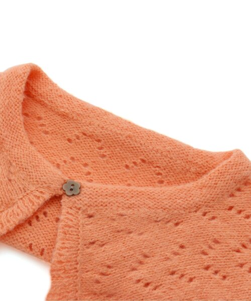 apres les cours（アプレレクール）の「【3WAYアイテム】WEB限定 3way衿付きセーター（ニット/セーター・キッズ・ベージュ/ライム/イエロー/サーモンピンク・110/120/130/140/90/100/80）」の16枚目の写真