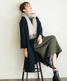 macocca | シルケットウールカシミヤブレンド  無地 マフラー(マフラー)