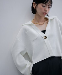 ADAM ET ROPE' | クロップドニットジャケット(カーディガン/ボレロ)