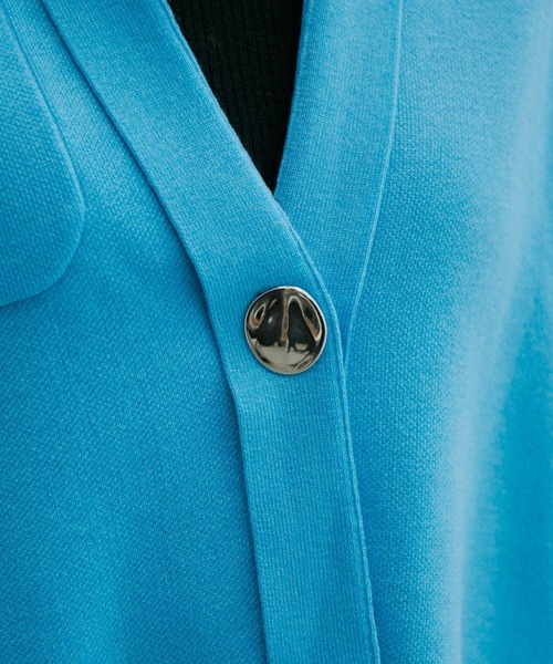 ADAM ET ROPE'（アダムエロペ）の「クロップドニットジャケット（カーディガン/ボレロ・レディース・ブラック/ターコイズブルー/ホワイト系その他・FREE）」の12枚目の写真