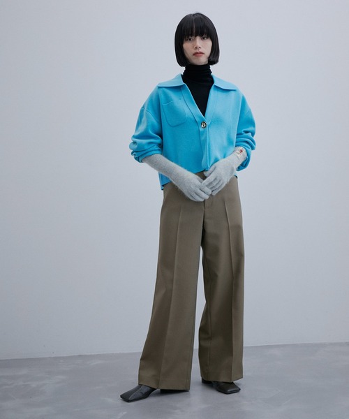 ADAM ET ROPE'（アダムエロペ）の「クロップドニットジャケット（カーディガン/ボレロ・レディース・ブラック/ターコイズブルー/ホワイト系その他・FREE）」の21枚目の写真