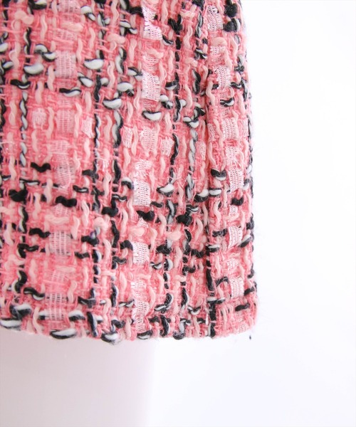 clear（クリア）の「ツイードミニスカート（スカート・レディース・ホワイト/ブラック/ピンク・S/M）」の10枚目の写真