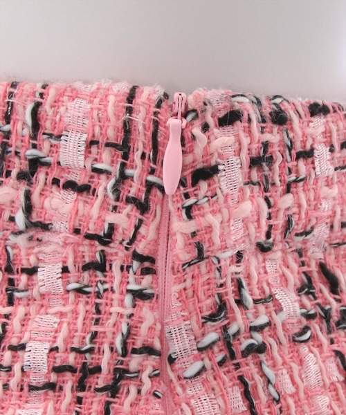 clear（クリア）の「ツイードミニスカート（スカート・レディース・ホワイト/ブラック/ピンク・S/M）」の9枚目の写真