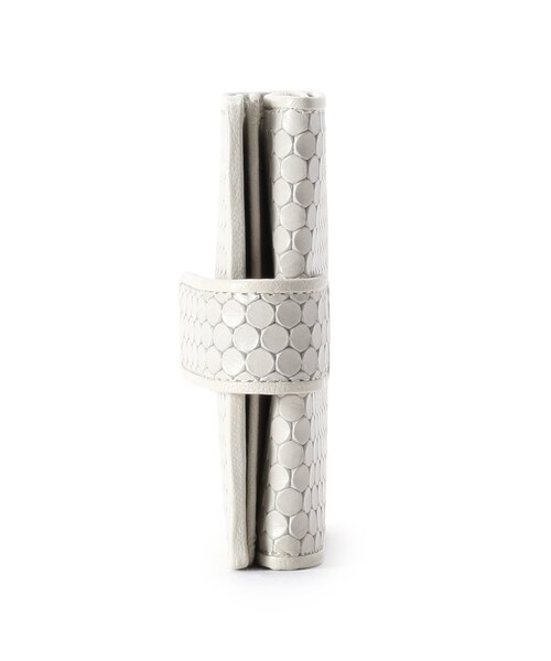 HIROKO HAYASHI（ヒロコハヤシ）の「◆CARDINALE(カルディナーレ)薄型二つ折り財布（財布・レディース・チャコールグレー/ブラック/ホワイト・00）」の5枚目の写真