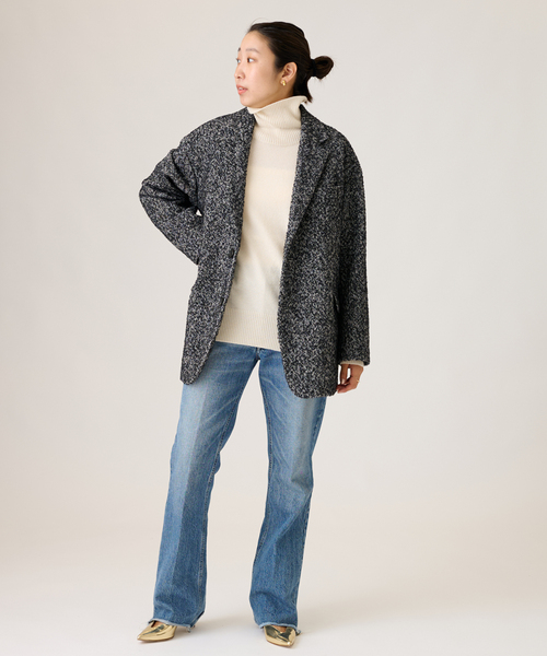 セール】ウールヘリンボンコートジャケット（その他アウター