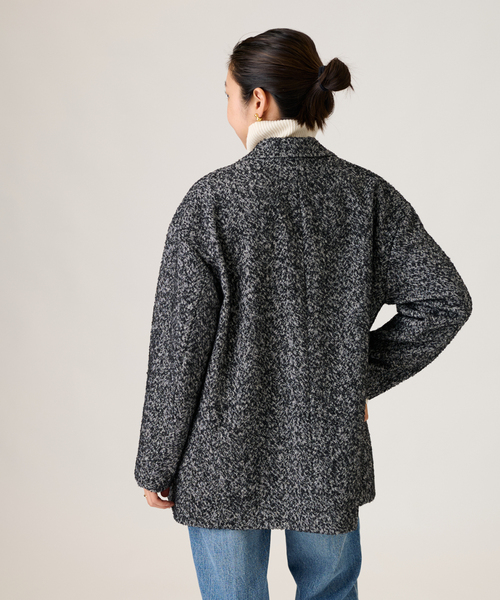 journal standard L'essage(ジャーナルスタンダードレサージュ)の「ウールヘリンボンコートジャケット(その他アウター・レディース・イエロー/ブラック系その他・FREE)」の8枚目の写真