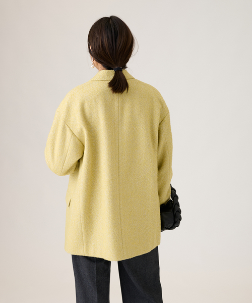 セール】ウールヘリンボンコートジャケット（その他アウター