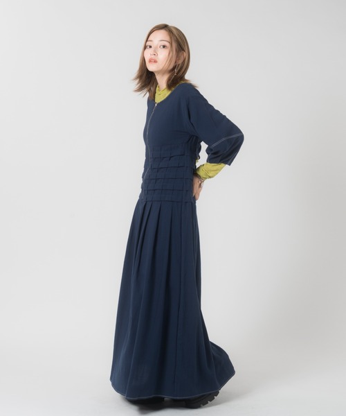 LAYMEE（レイミー）の「Corot onepiece / コローワンピ（ワンピース・レディース・ラベンダー/ネイビー/ホワイト・FREE）」の17枚目の写真