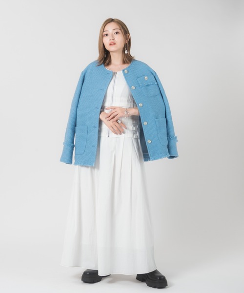 LAYMEE（レイミー）の「Corot onepiece / コローワンピ（ワンピース・レディース・ラベンダー/ネイビー/ホワイト・FREE）」の13枚目の写真