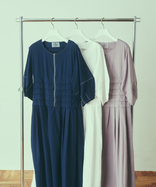 LAYMEE（レイミー）の「Corot onepiece / コローワンピ（ワンピース・レディース・ラベンダー/ネイビー/ホワイト・FREE）」の11枚目の写真