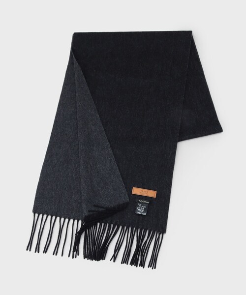 新品　タケオキクチ　メンズ　洗えるベビーカシミヤ　リバーシブル 無地マフラー 洗えるベビーカシミヤ】無地 マフラー（ストール・マフラー