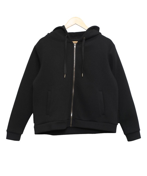 美品♡M'S GRACY ダブルジップパーカー ネイビー フリル size40 セール】バックフリル前開きジップパーカー（パーカー）｜mili