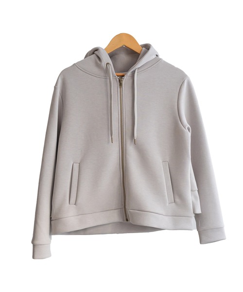 セール】バックフリル前開きジップパーカー（パーカー）｜mili