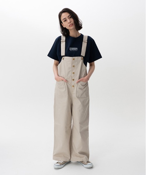 UNIVERSAL OVERALL（ユニバーサルオーバーオール）の「レディース オーバーオール【BASIC OVERALL】（サロペット/オーバーオール・レディース・ネイビー/ベージュ/モカ/ブラック/カーキ/グリーン/チャコールグレー/モスグリーン・F）」の15枚目の写真