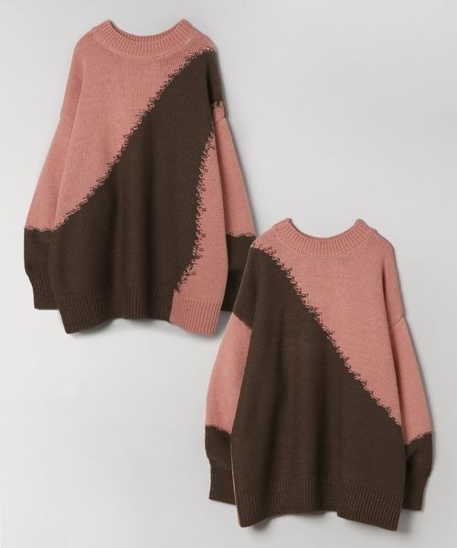 JEANASIS（ジーナシス）の「インターシャブロッキングプルオーバー/177221（ニット/セーター・レディース・ホワイト系その他/ブラック系その他/グレー系その他/ピンク系その他・FREE）」の20枚目の写真