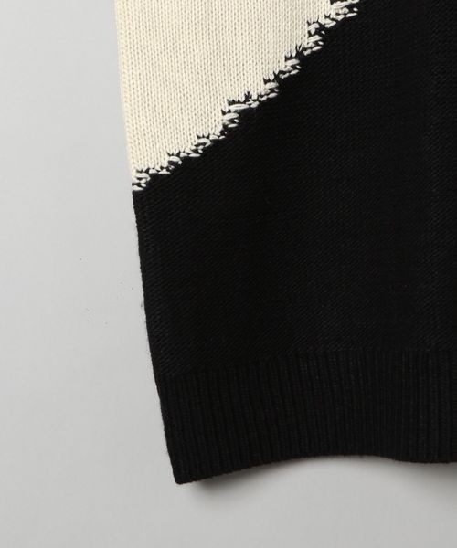 JEANASIS（ジーナシス）の「インターシャブロッキングプルオーバー/177221（ニット/セーター・レディース・ホワイト系その他/ブラック系その他/グレー系その他/ピンク系その他・FREE）」の17枚目の写真