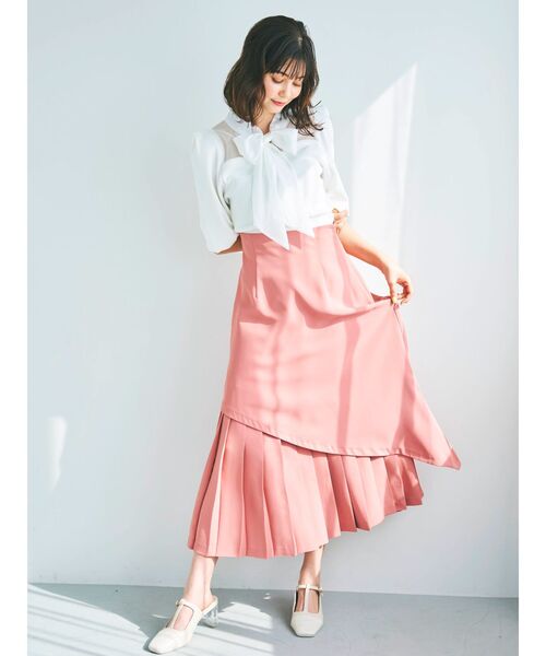 dazzlin(ダズリン)の「シアーリボンタイニット(ニット/セーター・レディース・グレー/オフホワイト/ブラック/ピンク・FREE)」の11枚目の写真