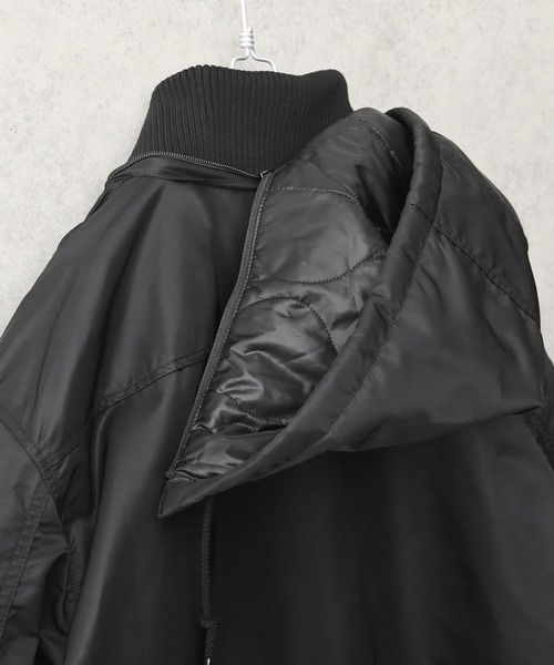 Alpha Industries（アルファインダストリーズ）の「ALPHA アルファ TA1571 BIGサイズ THERMOLITE フーデッドリブ ジャケット（ミリタリージャケット・メンズ・ブラック/グレー系その他・2L/5L/3L/4L）」の13枚目の写真