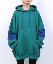 バイカラーパーカー