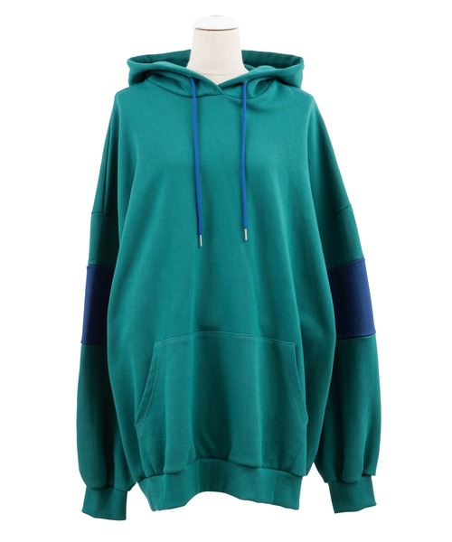 PUNYUS(プニュズ)の「バイカラーパーカー(パーカー・レディース・ネイビー/杢グレー/グリーン/ブラック・3/4)」の21枚目の写真