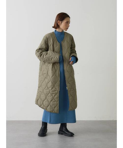 rem closet（レムクローゼット）の「ウォッシャブル中綿キルティングコート（その他アウター・レディース・アイボリー/カーキ・FREE）」の15枚目の写真
