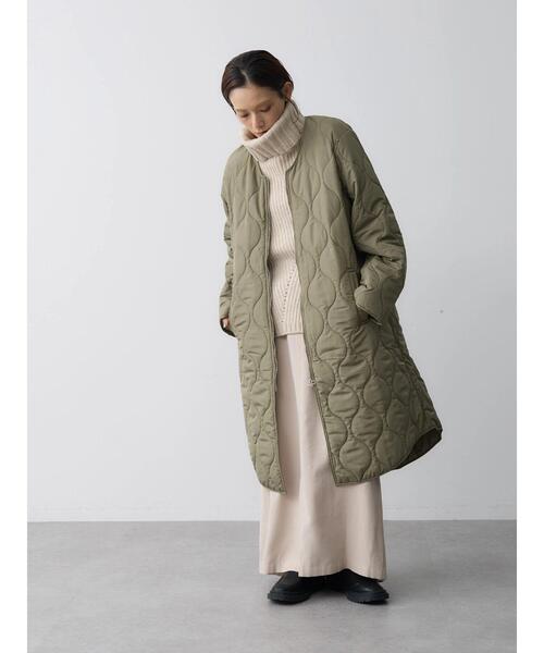 rem closet（レムクローゼット）の「ウォッシャブル中綿キルティングコート（その他アウター・レディース・アイボリー/カーキ・FREE）」の22枚目の写真