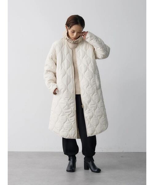 rem closet（レムクローゼット）の「ウォッシャブル中綿キルティングコート（その他アウター・レディース・アイボリー/カーキ・FREE）」の21枚目の写真