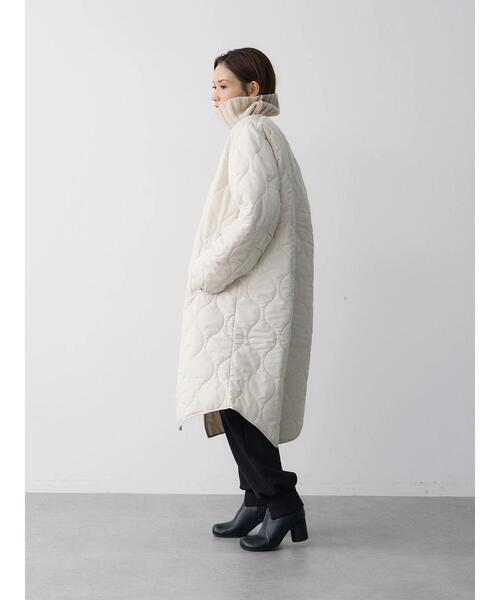 rem closet（レムクローゼット）の「ウォッシャブル中綿キルティングコート（その他アウター・レディース・アイボリー/カーキ・FREE）」の14枚目の写真