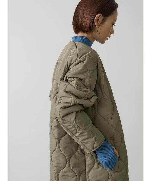 rem closet（レムクローゼット）の「ウォッシャブル中綿キルティングコート（その他アウター・レディース・アイボリー/カーキ・FREE）」の5枚目の写真