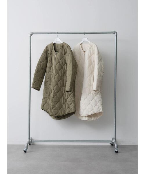 rem closet（レムクローゼット）の「ウォッシャブル中綿キルティングコート（その他アウター・レディース・アイボリー/カーキ・FREE）」の17枚目の写真