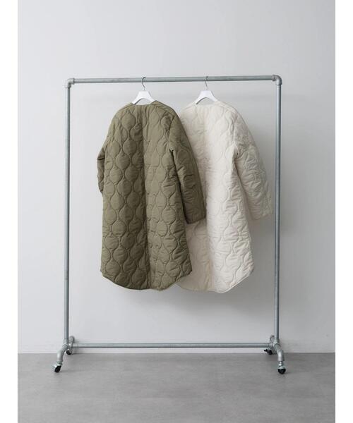 rem closet（レムクローゼット）の「ウォッシャブル中綿キルティングコート（その他アウター・レディース・アイボリー/カーキ・FREE）」の9枚目の写真