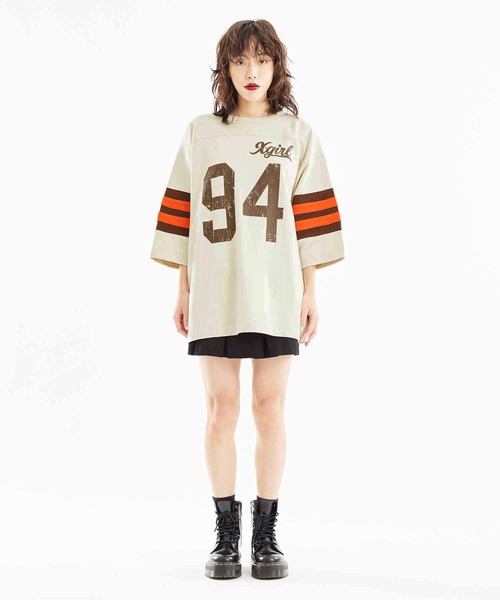 X-girl（エックスガール）の「NUMBER SWEAT TOP（Tシャツ/カットソー