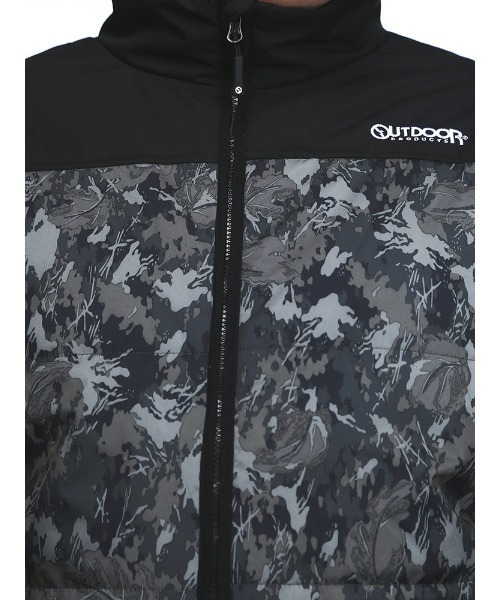 OUTDOOR PRODUCTS（アウトドアプロダクツ）の「フルジップ 中綿ブルゾン（ブルゾン・メンズ・カーキ/ホワイト・5L/4L/3L/6L）」の7枚目の写真