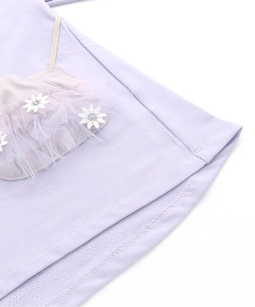 Seraph(セラフ)の「チュールポシェットチュニック(チュニック・キッズ・ラベンダー/サーモンピンク/ミント・80/90/95/100/110/120/130/140)」の9枚目の写真