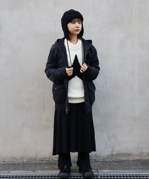 OVERRIDE(オーバーライド)の「KIDS EARTH FUND KNIT FLIGHTCAP GUIDE SG(ニットキャップ/ビーニー・レディース・ホワイト/ブラック/ネイビー・57~59cm)」の15枚目の写真