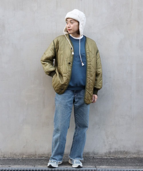 OVERRIDE(オーバーライド)の「KIDS EARTH FUND KNIT FLIGHTCAP GUIDE SG(ニットキャップ/ビーニー・レディース・ホワイト/ブラック/ネイビー・57~59cm)」の8枚目の写真