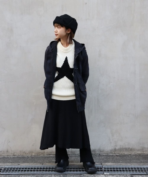 OVERRIDE(オーバーライド)の「KIDS EARTH FUND KNIT FLIGHTCAP GUIDE SG(ニットキャップ/ビーニー・レディース・ホワイト/ブラック/ネイビー・57~59cm)」の16枚目の写真