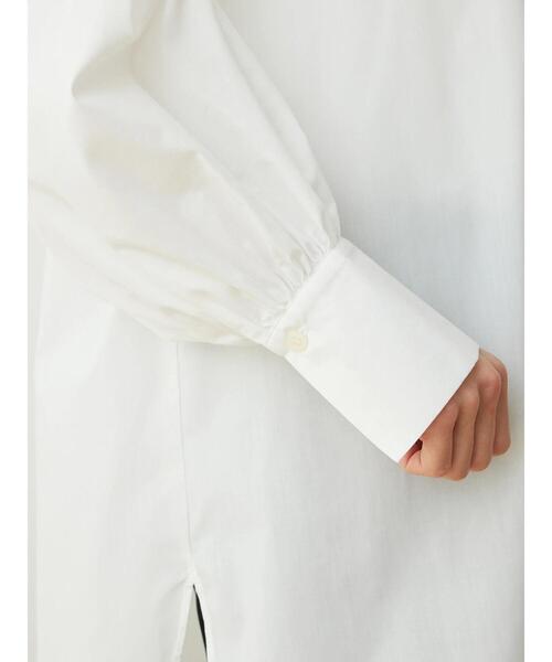 Green Parks(グリーンパークス)の「袖ボリュームシャツチュニック(シャツ/ブラウス・レディース・サックスブルー/オフホワイト・FREE)」の6枚目の写真