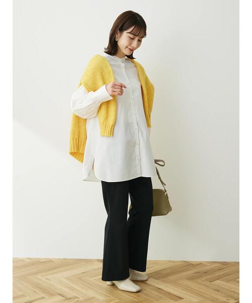 Green Parks(グリーンパークス)の「袖ボリュームシャツチュニック(シャツ/ブラウス・レディース・サックスブルー/オフホワイト・FREE)」の8枚目の写真