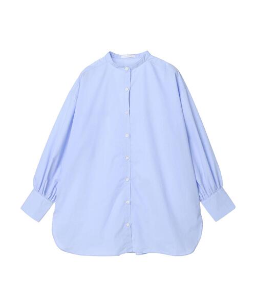 Green Parks(グリーンパークス)の「袖ボリュームシャツチュニック(シャツ/ブラウス・レディース・サックスブルー/オフホワイト・FREE)」の16枚目の写真