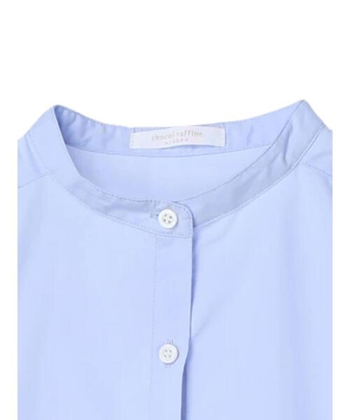 Green Parks(グリーンパークス)の「袖ボリュームシャツチュニック(シャツ/ブラウス・レディース・サックスブルー/オフホワイト・FREE)」の18枚目の写真