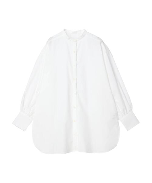 Green Parks(グリーンパークス)の「袖ボリュームシャツチュニック(シャツ/ブラウス・レディース・サックスブルー/オフホワイト・FREE)」の15枚目の写真