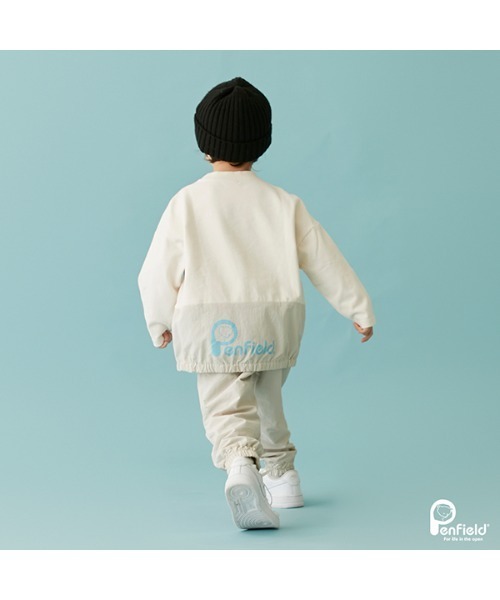 petit main（プティマイン）の「【Pen Field】ナイロンロングパンツ（スラックス・キッズ・キナリ/ブラック・100cm/110cm/90cm/120cm/130cm/80ｃｍ）」の4枚目の写真