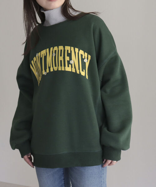 fredy emue（フレディエミュ）の「刺繍ロゴ 裏起毛スウェット（スウェット・レディース・グリーン/チャコールグレー/ライトグレー・38）」の10枚目の写真