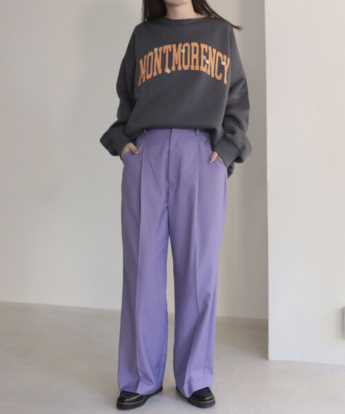 fredy emue（フレディエミュ）の「刺繍ロゴ 裏起毛スウェット（スウェット・レディース・グリーン/チャコールグレー/ライトグレー・38）」の11枚目の写真