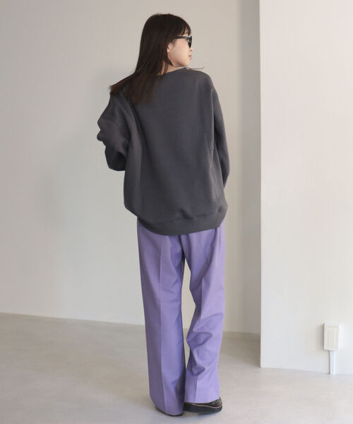 fredy emue（フレディエミュ）の「刺繍ロゴ 裏起毛スウェット（スウェット・レディース・グリーン/チャコールグレー/ライトグレー・38）」の12枚目の写真