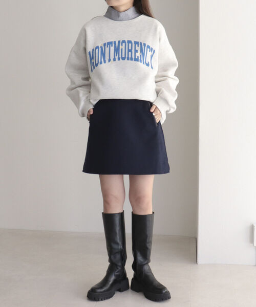 fredy emue（フレディエミュ）の「刺繍ロゴ 裏起毛スウェット（スウェット・レディース・グリーン/チャコールグレー/ライトグレー・38）」の17枚目の写真