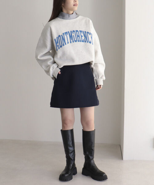 fredy emue（フレディエミュ）の「刺繍ロゴ 裏起毛スウェット（スウェット・レディース・グリーン/チャコールグレー/ライトグレー・38）」の18枚目の写真